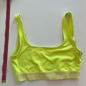 Victoria Secret Neon Yellow Sports Bra